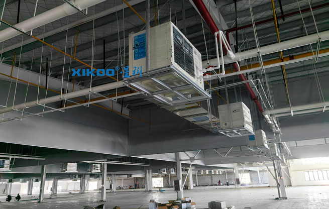 38000平米制衣廠制冷降溫，安裝蒸發(fā)冷省電空調(diào)-臥式軸流機(jī)型