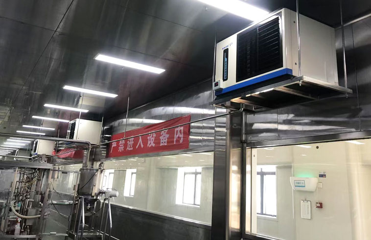 廠房車間制冷降溫，安裝蒸發(fā)冷省電空調(diào)-臥式軸流款